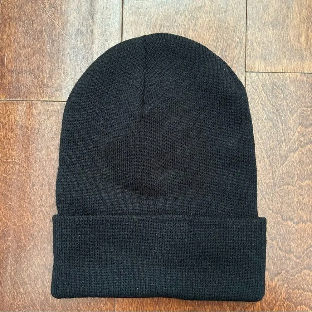 Aspire and Create Beanie, Unisex, Black with White Embroidered Letters, NWOT